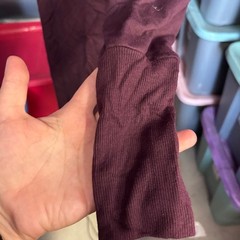 Athleta Purple Long Sleeve Cutout Back Tunic Dress Size Small Modal Spandex