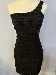 Deb Women’s Party/Holiday Dress. One Shoulder. Waist Cutout. Spandex. Sz Med NWT