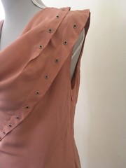 Edun Peach Silk Dress Size US 6 UK 10