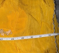 Johnny Was 3X Plus Mustard Yellow Shift Mini Dress Kaftan Tunic Top Lightweight