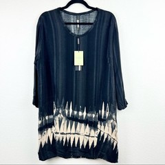 PLENTY BY TRACY REESE Seva Crepe Dress Black Petite M/L, NWT