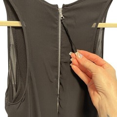 Rag & Bone Bailey Black Sheer Overlay Shift Dress L Sleeveless Minimalist