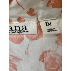 a.n.a A New Approach Floral Poppy Midi Dress Womens XXL Orange Tie Waist New