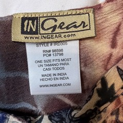 In Gear Resort One Sz Fits Most Embroidered Rainbow Peach Gray BlueTie Dye Dress