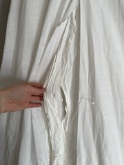 Gunne Sax Corset Puff Sleeve White Maxi Dress Size 5 FOR REPAIR/RESTORATION