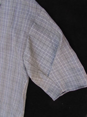 Zara Basic Collection Short Dolman Sleeve Mini Dress Gray Glen Plaid Belted Sz M