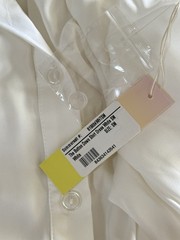 NWT Summersalt Silky Long Effortless Button Front Cover Up Dress | White sz L**