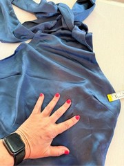 Lulus Exceptional Status Blue Halter Backless Slip Midi Dress Size S
