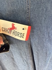 Crazy Horse Dress SZ 14 Denim Long Sleeve Button Up Western Prairie Cowgirl Chic