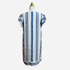 Vineyard Vines Harbor Performance White and Blue Tunic Mini Dress Size Small