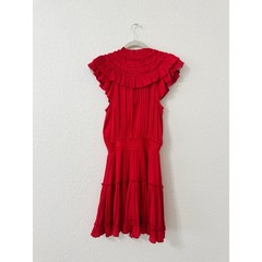 RESET by Jane Ruffle Smocked Tiered Mini Dress Size Small