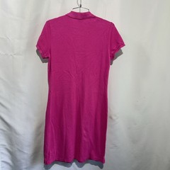 Ralph Lauren Sport Polo Dress Long Women’s Sz M Pink Logo Preppy Cotton