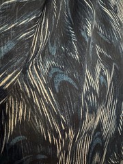 Whistles Blue Wave Print Ruched Dress Size 8 US