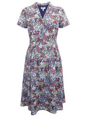 EX SEASALT Multi Painterly Planting Mix Top Terrace Dress 10, 12, 18, 20 NO BELT
