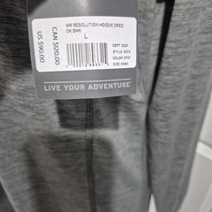 Eddie Bauer Dress Womens Large Gray Resolution Hoodie Performance Sun Hiking