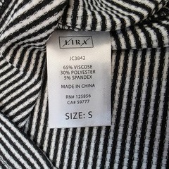 Lira Black & White Striped Sleeveless Ruched Side Dress Small NEW