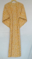 100% Cotton Hand Printed Long Kaftan Dress 100% TARRIF FREE✅0% CHARGE KF-186