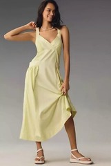 NWT Daily Practice by Anthropologie Island Sleeveless Maxi Dress Sz.M PETITE M