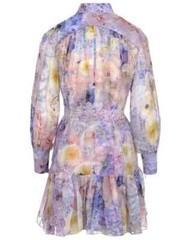 New Zimmermann Rhytmic Lantern Voile Coton/Silk Mini Dress Size 1, M US