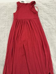 Matty M Classic Maxi V-Neck Ruby Red Dress Size XS Sleeveless NWT