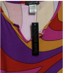 NWT Elegant Emily Abstract Print Maxi Dress