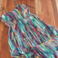 Jack by BB Dakota Multicolor Brushstroke Strap Maxi Dress