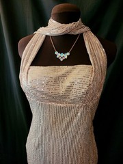 NWT Sz 8 Champagne Halter Mini Dress