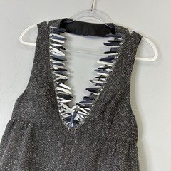 Anna Sui Tweed Jumper Dress Juniors Size 11 Large Glam