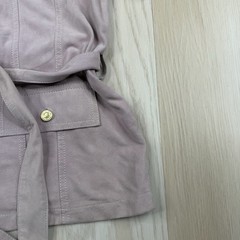 Current/Elliott Womens Purple Belted Short Sleeve Utility Shirt Dress Size 2