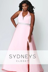 Celebrations By Sydney&rsquo;s Closet Petal Pink Satin Gown Size 16 $299 Prom