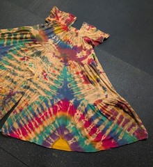 Gaerabert BOHO Queen Jumpsuit Wide Leg Womens Size OS Tie Dye Colorful