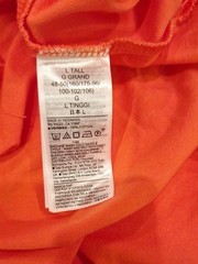 GAP – Sleeveless Orange Midi Cotton Knit Dress with Tie Back – Large Tall nwt