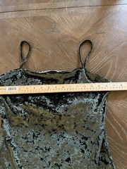 Buff Bunny Frozen Crushed Velvet Dress Emerald Medium