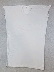 Barefoot Dreams Luxe Milk Jersey Faded Blue Caftan Dress Womens One Size