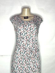 ZOZO STRECH COTTON JERSEY RUCHED SIDE SLEEVELESS DRESS SIZE MED