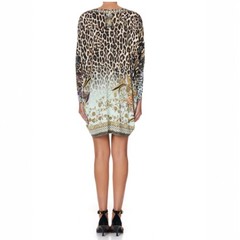 Camilla Nomadic Nymph Dress Size O/S One Size – Bat Sleeve Leopard