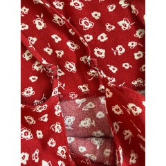 Reformation Lindsay Mini Slip Dress Red Florals Size 2