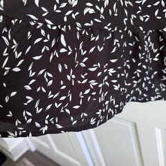 Cupshe Black Mini Dress Swimsuit Coverup Sleeveless Ruffle Hem Detail Size M