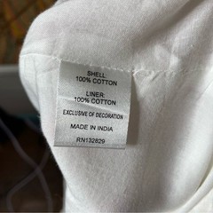 Lovers + Friends 100% Cotton White Halter Wrap Dress S