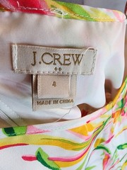 J. Crew Bright Floral Print Sundress in Pink, Yellow & Green