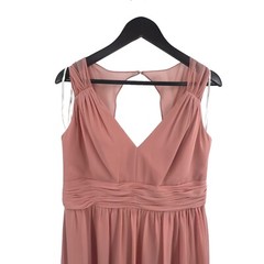 Jenny Packham Cap Sleeve Cutout Illusion Back Dress Desert Rose 16 New
