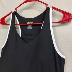 Tek Gear Athletic Dress Women’s Active M Black Racerback Sleeveless Slit Front