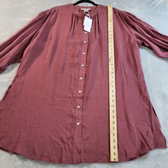 City Chic Refinity Limited Edition Balloon Sleeve Tunic dress Semi-sheer NWT M
