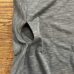 PrAna Sunrise Dress Womens Medium Gray Cowl Neck Long Sleeve Pockets Knit Casual