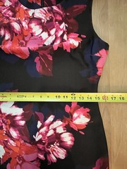 Tommy Hilfiger Dress 8 NWT Black Pink Floral Sleeveless Sheath Career Cocktail