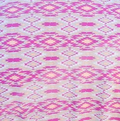 Ellie Kai Pink Ikat Print Long Sleeve Dress Size 4