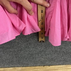 Rhode Dress Small Ella in Prism Pink Mini Ruffle Balloon Sleeve Cotton Boho Cute