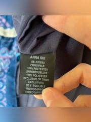 Anna Sui Peacock Border Shift Dress 0 $590