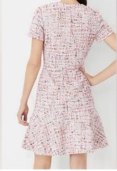 Ann Taylor Tweed Fit & Flare Lined Dress Preppy Legally Blonde Womens Size 2 NEW