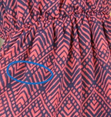 A. Buyer Navy & Pink Geometric Patterned Sleeveless Dress Women&rsquo;s Size Medium